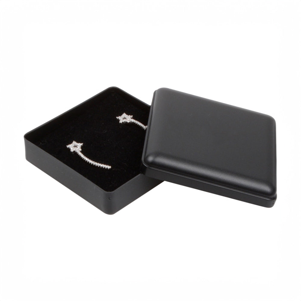 Black Foam Padded Square Jewellery Box 62mm x 62mm x 21mm