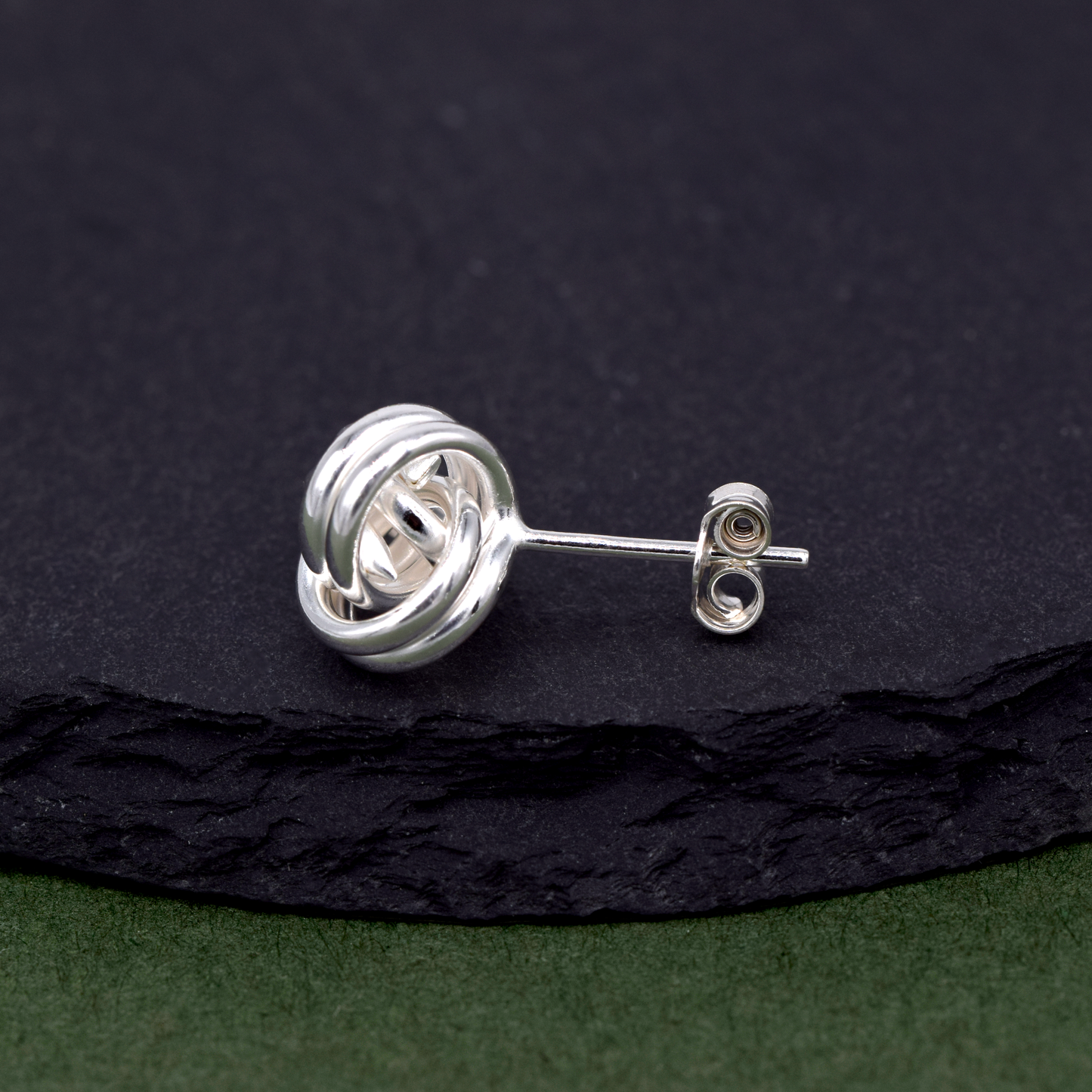 925 Sterling Silver Knot Stud Earrings