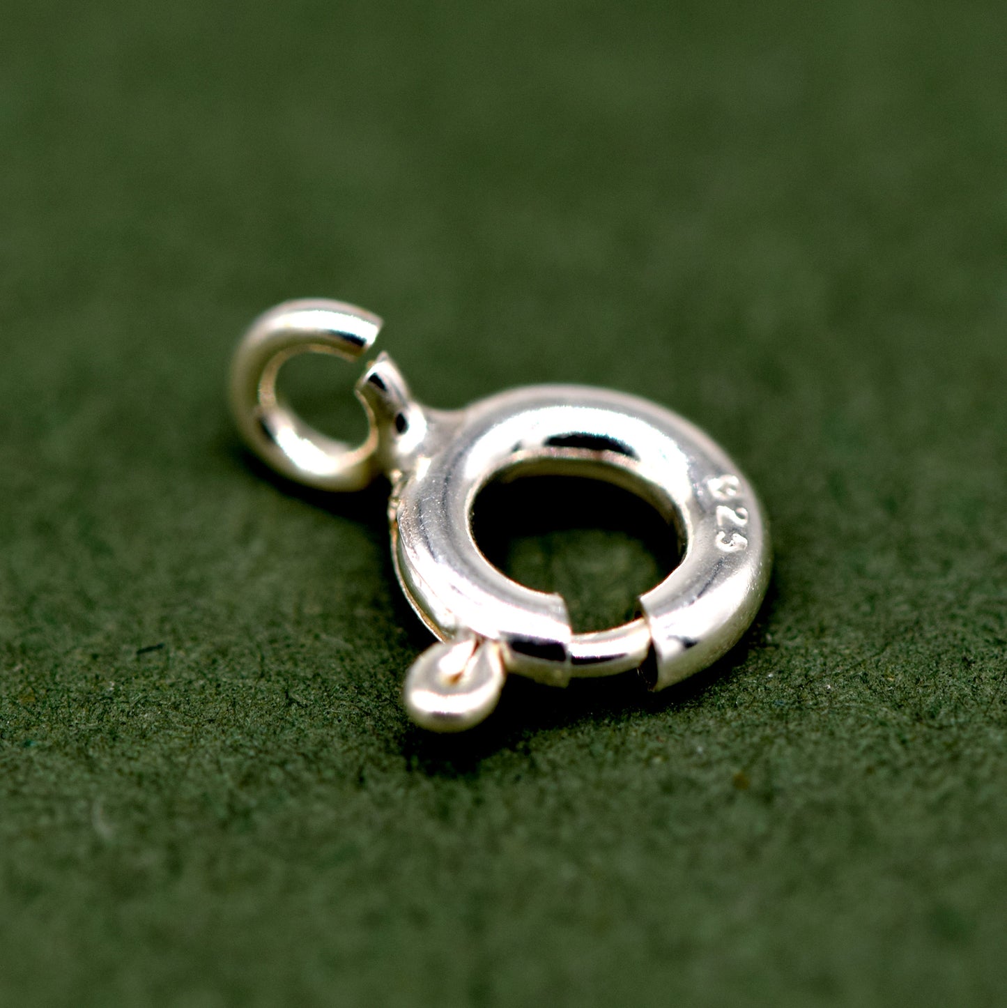 925 Sterling Silver Bolt Ring Clasp Necklace Chain Repair Open 5mm (6x)