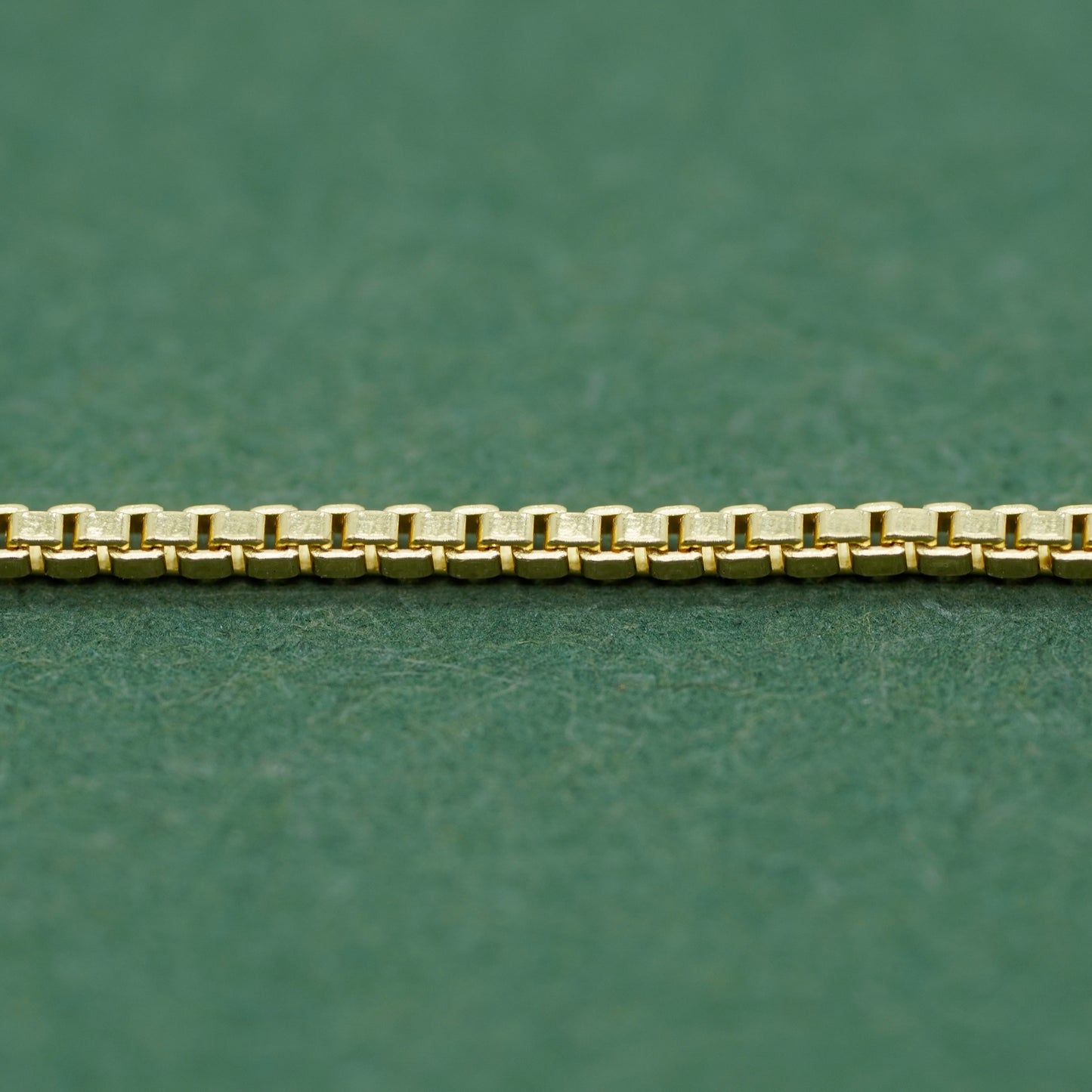 Gold Plated 925 Sterling Silver 0.9mm Box Chain Necklace