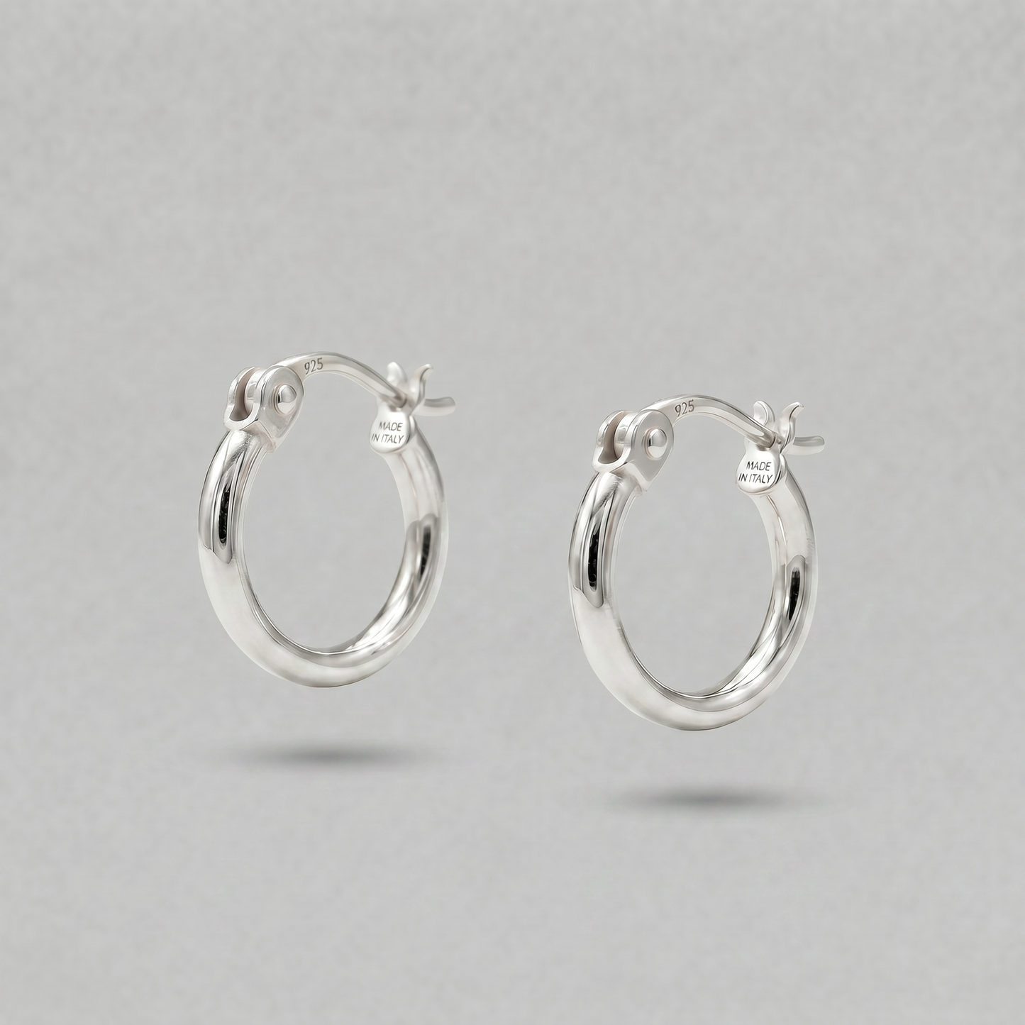11mm Creole Tube Hoop Earrings