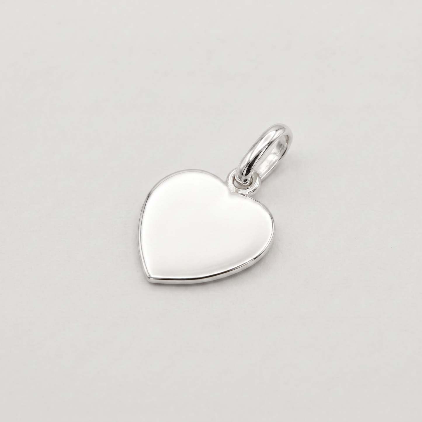 925 Sterling Silver Flat Heart Pendant