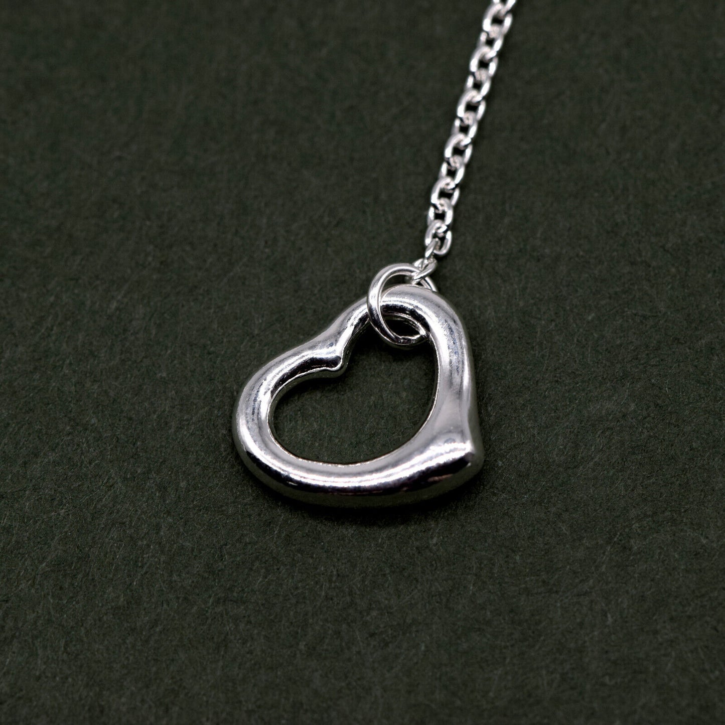 925 Sterling Silver Open Heart Dropped French Hook Wire Earrings