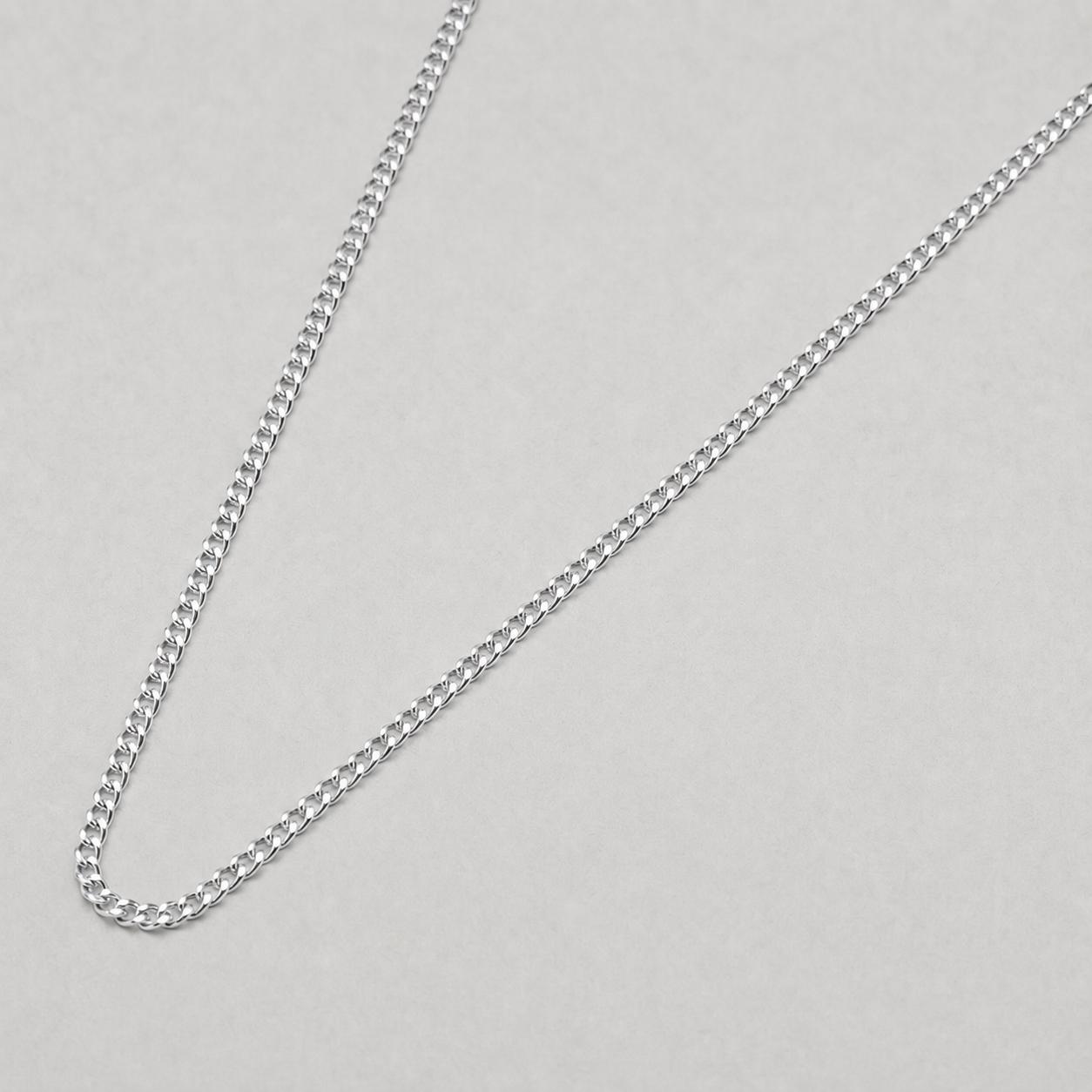 925 Sterling Silver Curb Chain Necklace