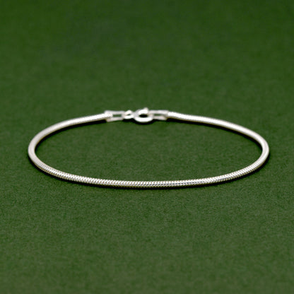 925 Sterling Silver 1.6mm Snake Chain Bracelet