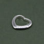 925 Sterling Silver Floating Heart Charm Pendant