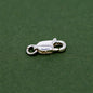 925 Sterling Silver Lobster Claw Carabiner Clasp With Jump Ring (5x)