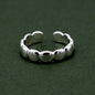 925 Sterling Silver Bubble Toe/Adjustable Ring