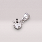 925 Sterling Silver Round 6 Claw Pendant 7mm in Diameter