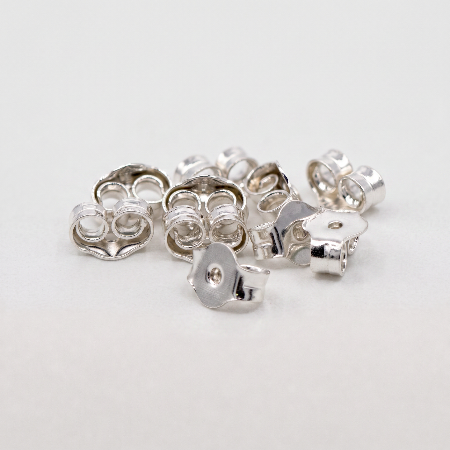 925 Sterling Silver Stud Scrolls (5 Pairs)