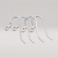 925 Sterling Silver French Wire Dropper Earring Hooks Jewellery Making (4x)