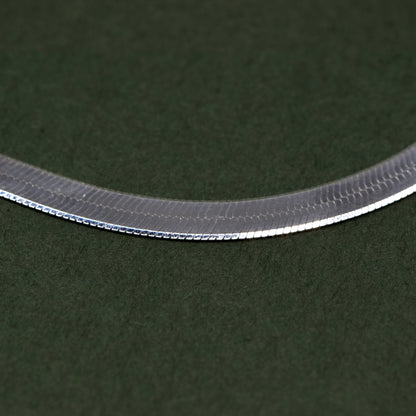 925 Sterling Silver 3mm Herringbone Bracelet