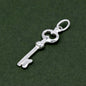 925 Sterling Silver 19mm Key Pendant