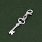 925 Sterling Silver 19mm Key Charm