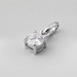 925 Sterling Silver 5mm Cubic Zirconia Pendant