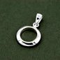 925 Sterling Silver Creole Style Square Tube Hoop Earring 20mm