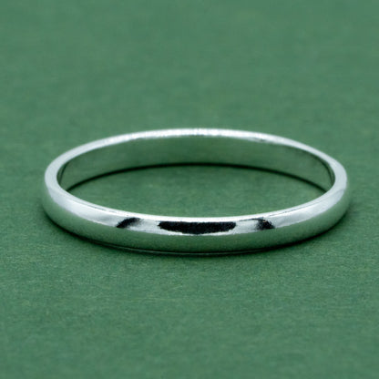 925 Sterling Silver 2mm Ring Band