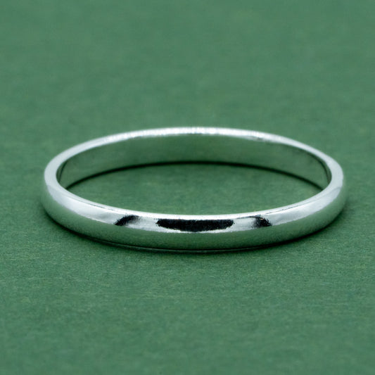 925 Sterling Silver 2mm Ring Band