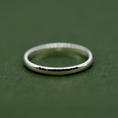 925 Sterling Silver 2mm Ring Band