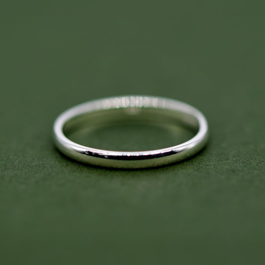 925 Sterling Silver 2mm Ring Band