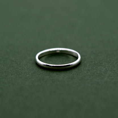 925 Sterling Silver 2mm Ring Band