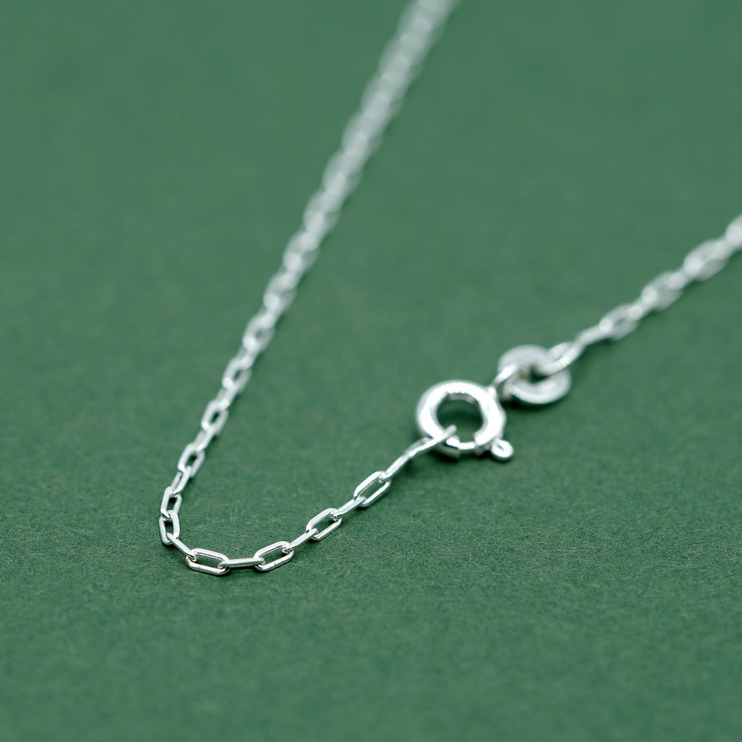 925 Sterling Silver 1.4mm Paperclip Chain Necklace