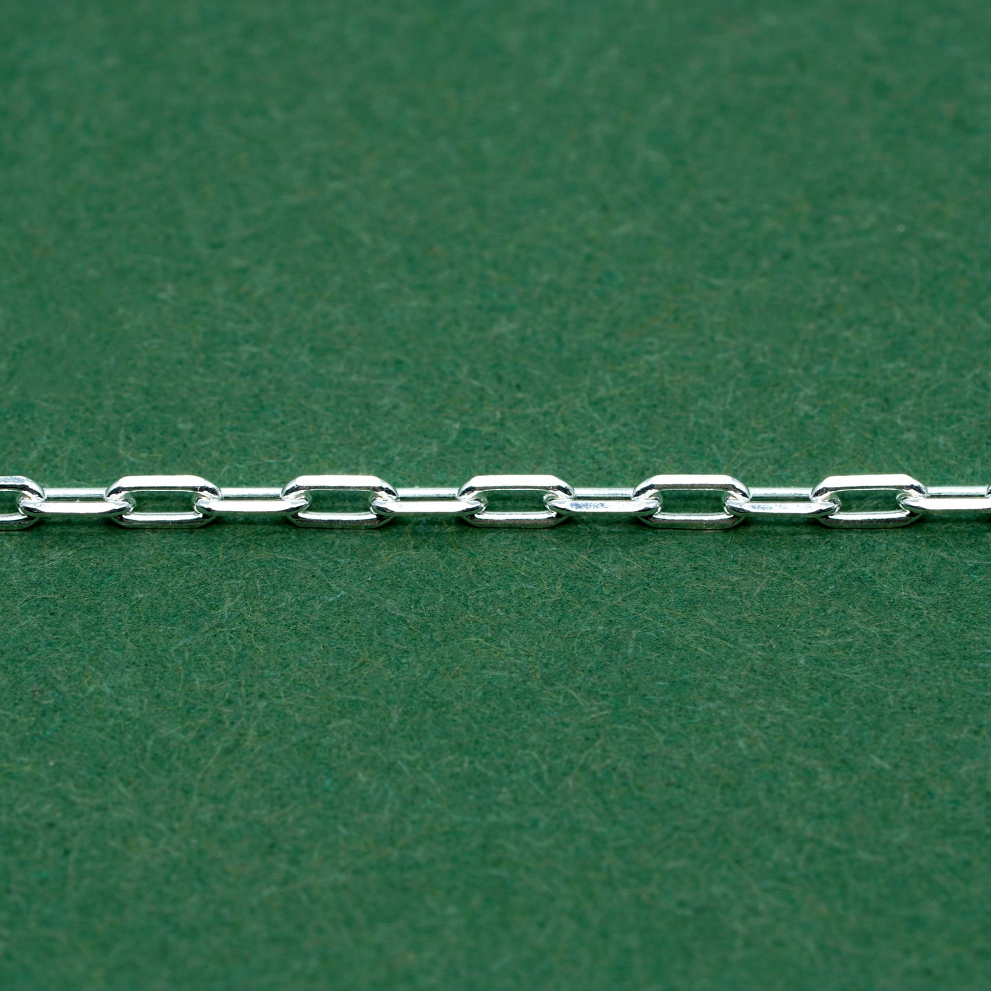 925 Sterling Silver 1.4mm Paperclip Chain Necklace