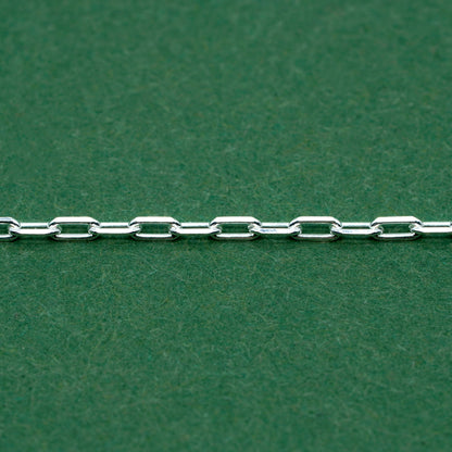 925 Sterling Silver 1.4mm Paperclip Chain Necklace