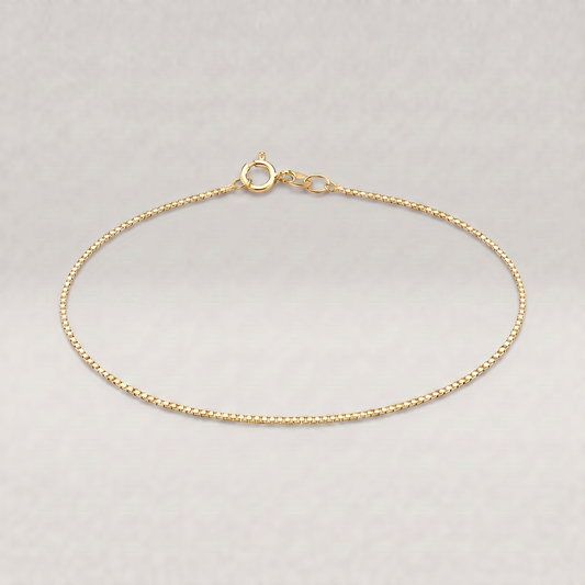 Gold Plated 925 Sterling Silver D/C Curb Chain Bracelet