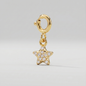 4mm CZ Pavé Star Charm