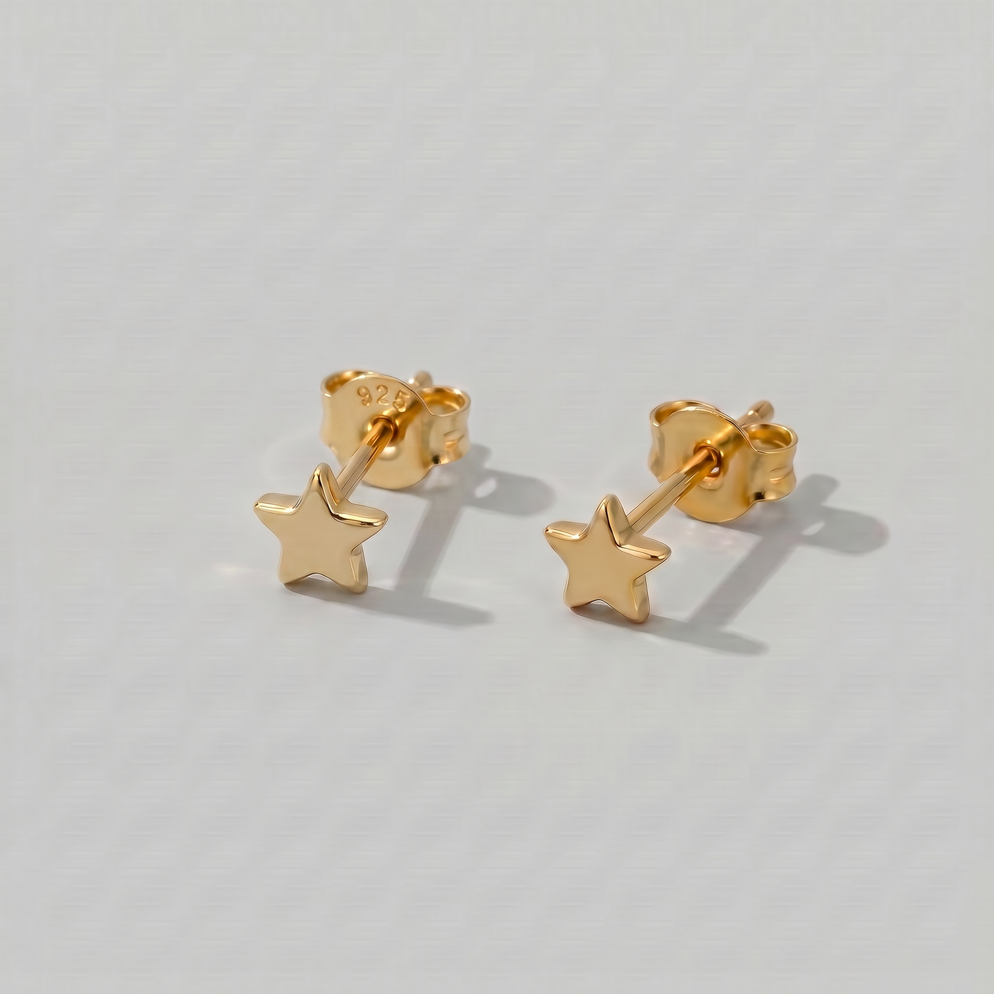 4mm Star Stud Earrings
