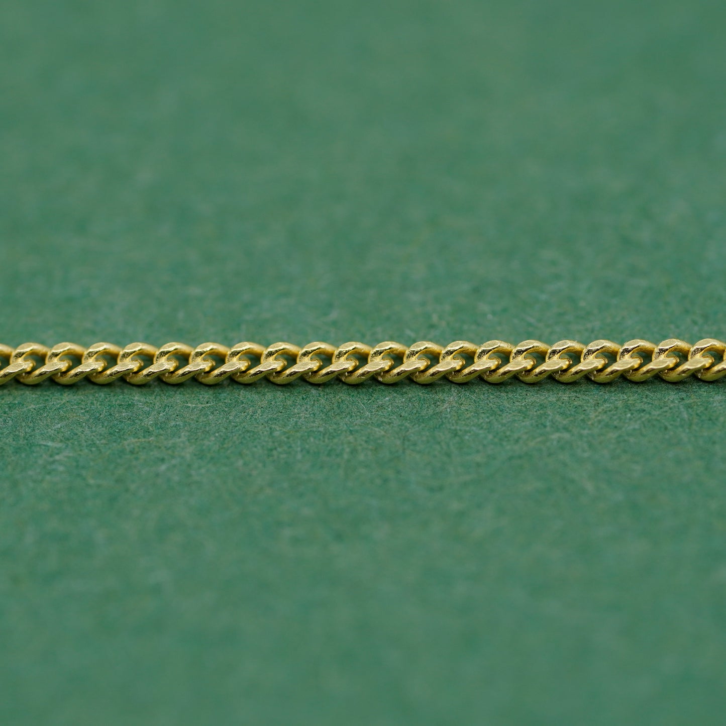 Gold Plated 925 Sterling Silver Curb Chain Necklace