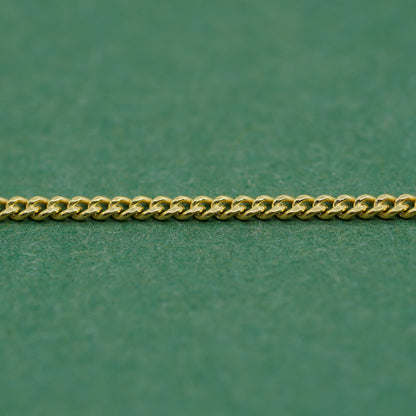 Gold Plated 925 Sterling Silver Curb Chain Necklace