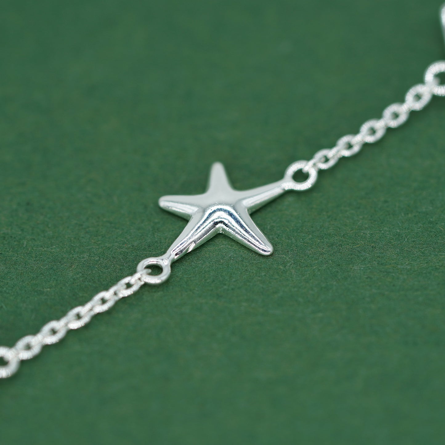 925 Sterling Silver Beach Charm Bracelet, Seashell Starfish Cowrie Shell Bracelet, Summer Jewellery, Gift for Her, Holiday Gift