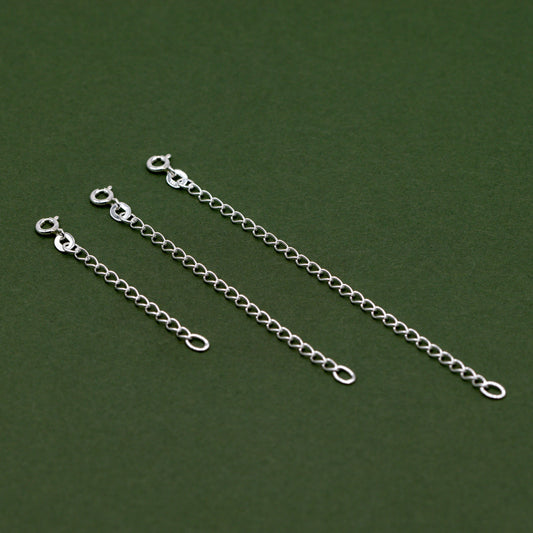 925 Sterling Silver Chain Extender Necklace/Bracelet Extension