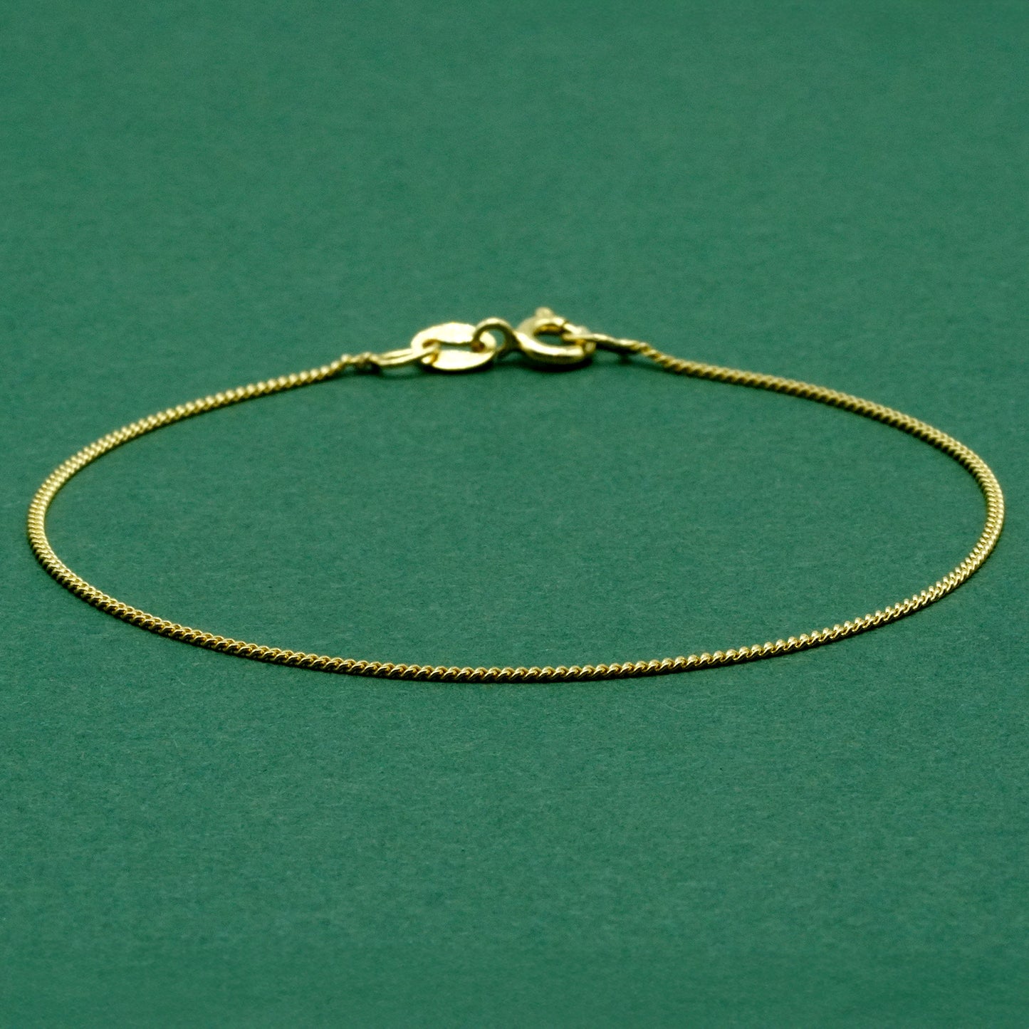 Gold Plated 925 Sterling Silver D/C Curb Chain Bracelet