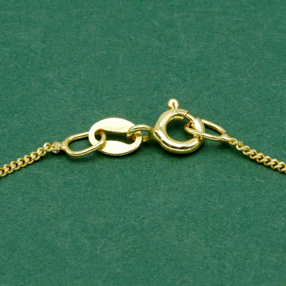 Gold Plated 925 Sterling Silver D/C Curb Chain Bracelet