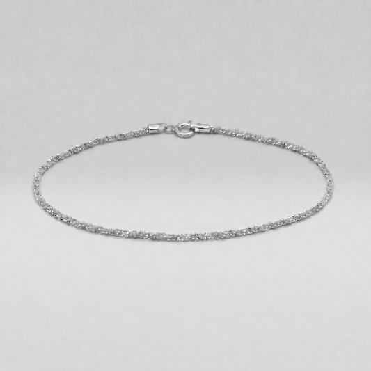 925 Sterling Silver Margherita Chain Bracelet
