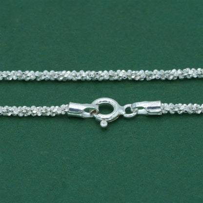 925 Sterling Silver Margherita Chain Anklet, Delicate Sparkle Ankle Bracelet, Minimal Everyday Silver Jewellery, Gift for Her