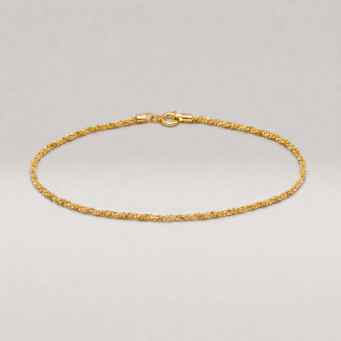 18k Gold Flash Plated Margherita Chain Bracelet