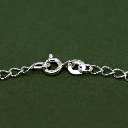 925 Sterling Silver 2.7mm Open Curb Chain Bracelet