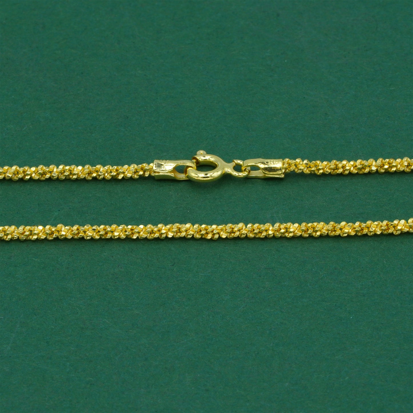 18k Gold Flash Plated Margherita Chain Necklace, Delicate Sparkle Gold Necklace, Minimal Everyday Jewellery, Gift for Her