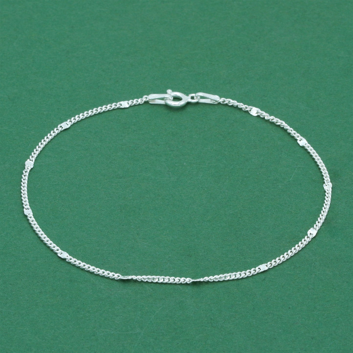 925 Sterling Silver Stamped Curb Chain Bracelet, Classic Textured Curb Link Bracelet, Minimal Everyday Jewellery