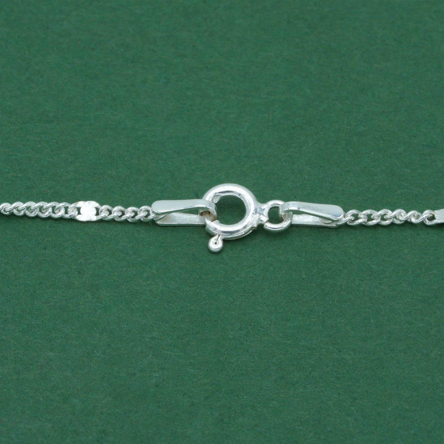 925 Sterling Silver Stamped Curb Chain Anklet, Classic Textured Curb Link Ankle Bracelet, Minimal Everyday Jewellery