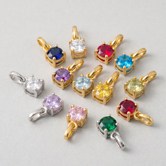 5mm Birthstone Gem Pendant