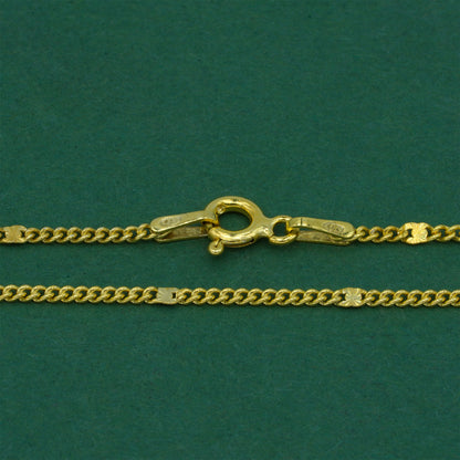 18k Gold Flash Plated Stamped Curb Chain Anklet, Classic Textured Curb Link Gold Ankle Bracelet, Minimal Everyday Jewellery