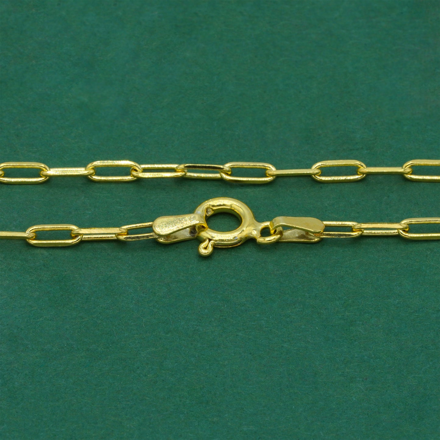 18k Gold Flash Plated Paperclip Chain Bracelet, Minimal Elongated Link Gold Bracelet, Modern Everyday Jewellery