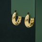 10/12mm Chunky Huggie Hoop Earrings