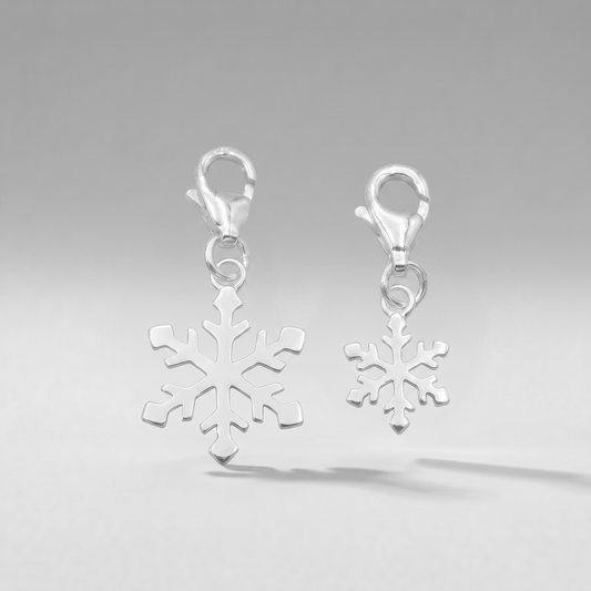 925 Sterling Silver Snowflake Charm