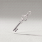 925 Sterling Silver 19mm Key Pendant